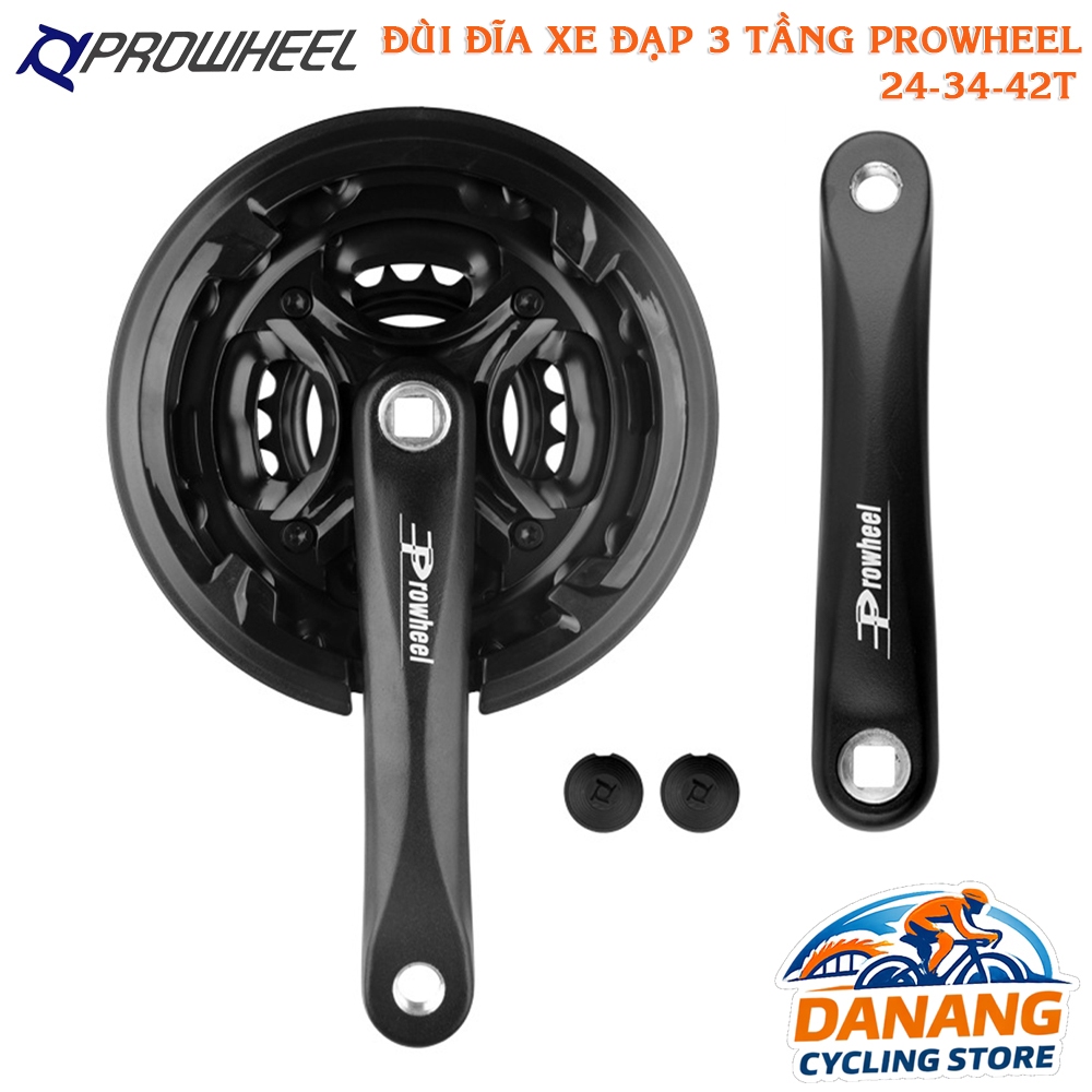 Đùi Dĩa Xe Đạp PROWHEEL AD43 – 3 Tầng – 24-34-42T – Bền, Dễ Lắp