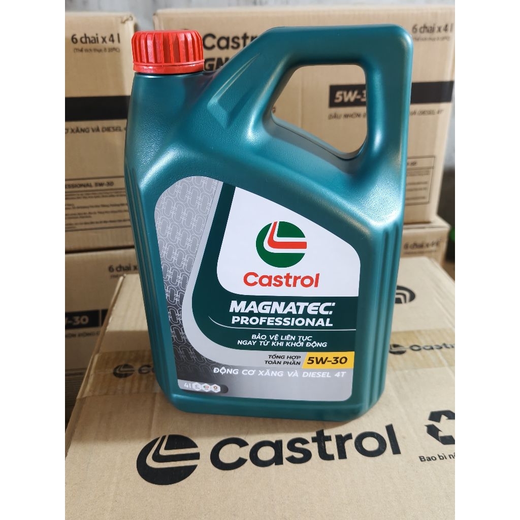 [Chính hãng] Dầu nhớt động cơ Castrol 5W30 A5 tổng hợp toàn phần 5W30 - Castrol Magnatec (4L)
