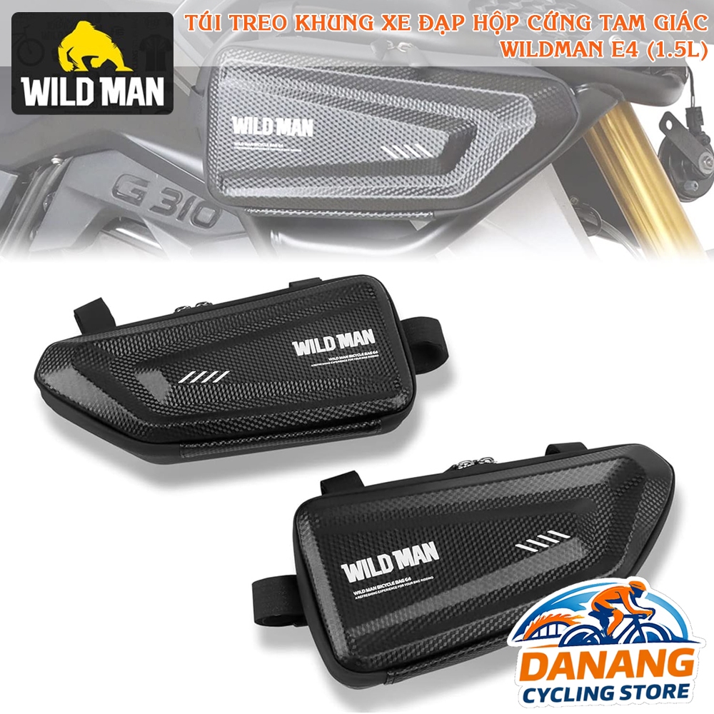 Túi Treo Khung Xe Đạp WILD MAN E4 Chống Thấm – Hộp Cứng EVA, Đựng Phụ Kiện