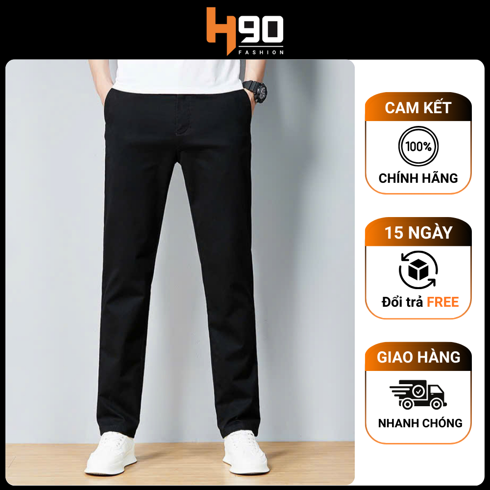 Quần Dài Kaki Nam Slimfit H90 - Chất Liệu Cao Cấp , Co Giãn , Form Đẹp, Phong Cách - QDK01