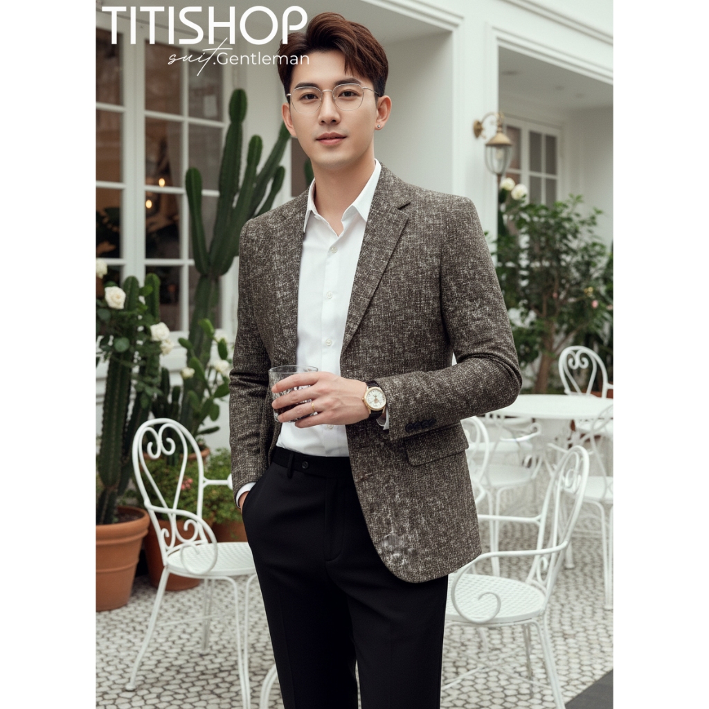 ( Hỏa tốc ) Áo Vest Nam , Suit nam , Blazer quý ông , Áo blazer nam , Bộ Vest nam Đẹp DHTXD131