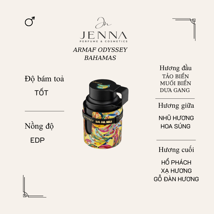 Nước Hoa Unisex Armaf Odyssey Bahamas EDP