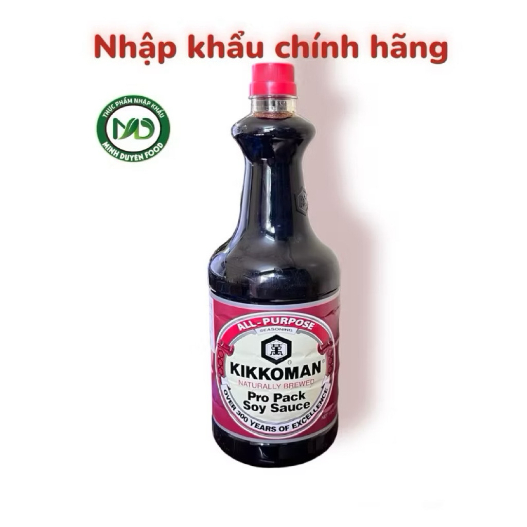 Nươc tương kikoman - Kikoman soy sauce Tem Đỏ 1,6 Lít