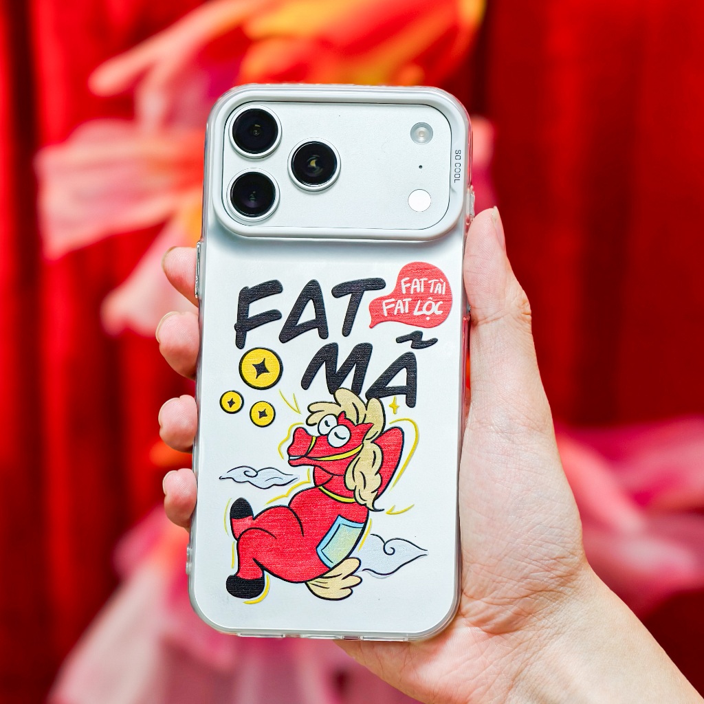 Ốp lưng TẾT 2026 cho iPhone PHÁT MÃ-PHÁT TÀI-PHÁT LỘC: chống bẩn, chống sốc Pikapi phụ kiện