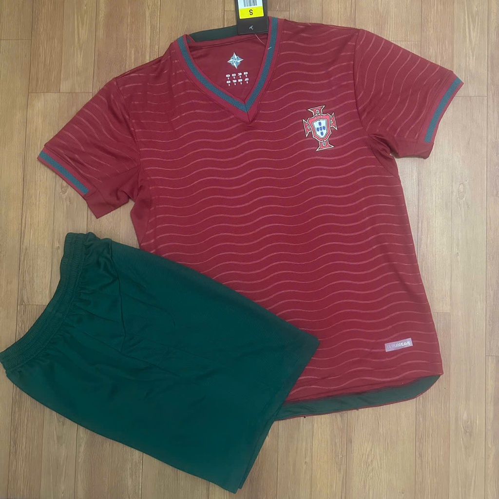 Bộ Quần Áo Bóng Đá Đội Tuyển Bồ Đào Nha 2025 - Áo Đá Banh Đội Tuyển Bồ Đào Nha - Vải Polyester Thái