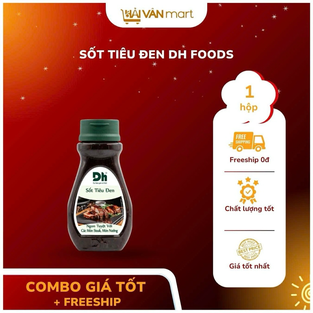 ( Combo) Sốt tiêu đen DH FOODS