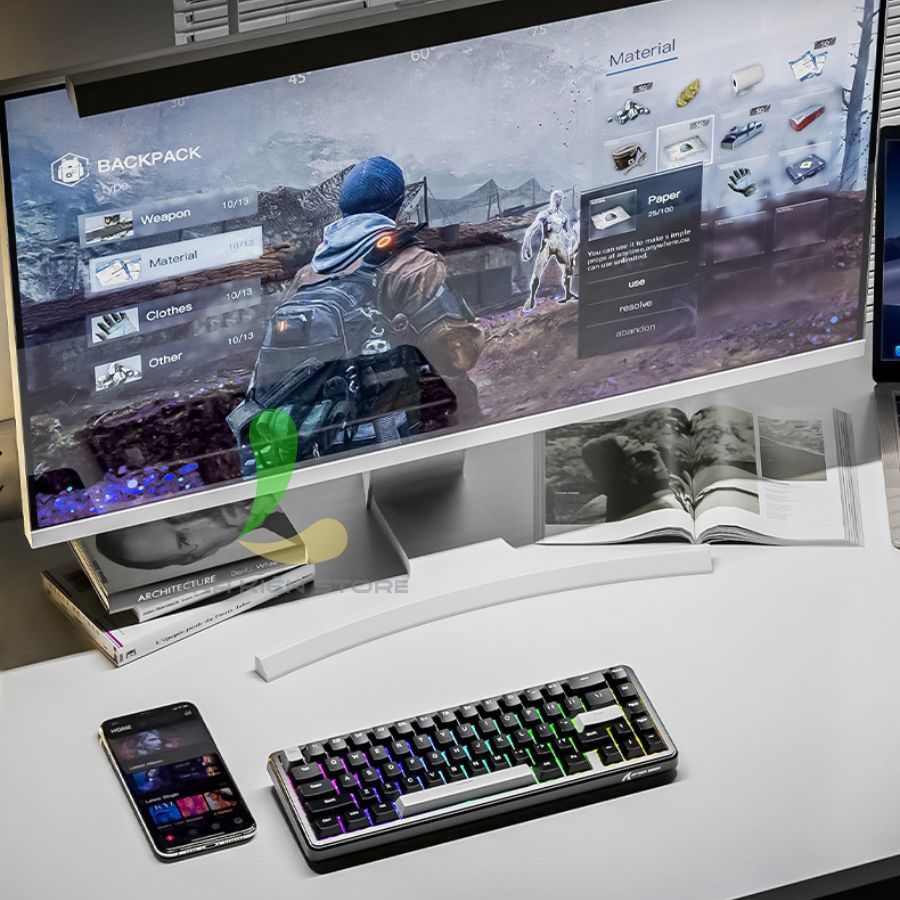 Bàn Phím HOSAN ATTACK SHARK X65 HE Có Dây 67 Phím Cơ RGB 16.8 Triệu Màu | BigBuy360 - bigbuy360.vn