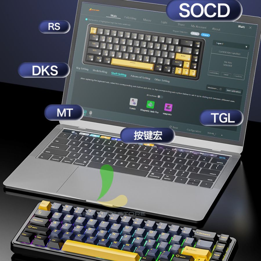 Bàn Phím HOSAN ATTACK SHARK X65 HE Có Dây 67 Phím Cơ RGB 16.8 Triệu Màu | BigBuy360 - bigbuy360.vn