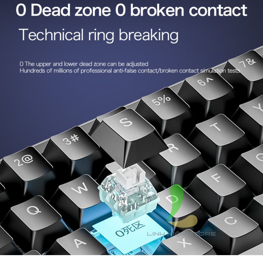 Bàn Phím HOSAN ATTACK SHARK X65 HE Có Dây 67 Phím Cơ RGB 16.8 Triệu Màu | BigBuy360 - bigbuy360.vn