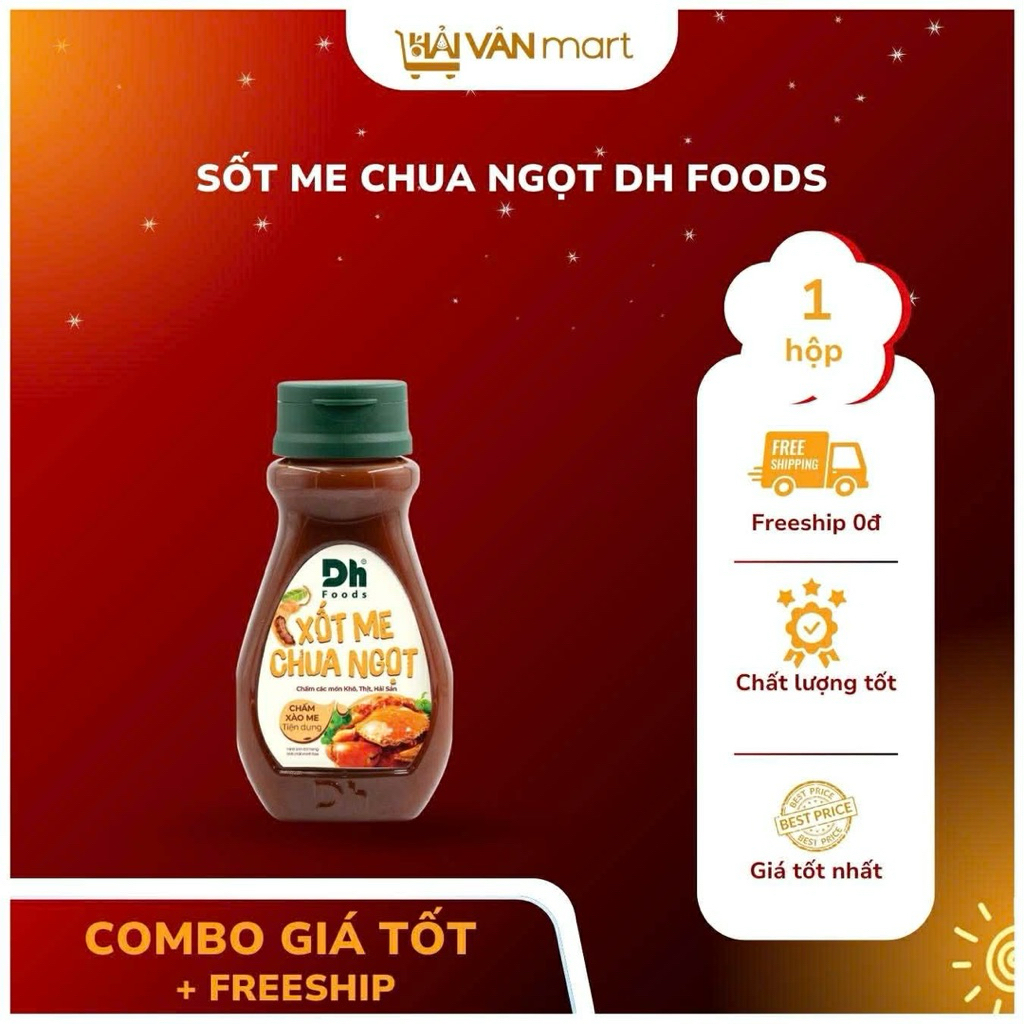 ( Combo) Sốt me chua ngọt DH FOOD 200g