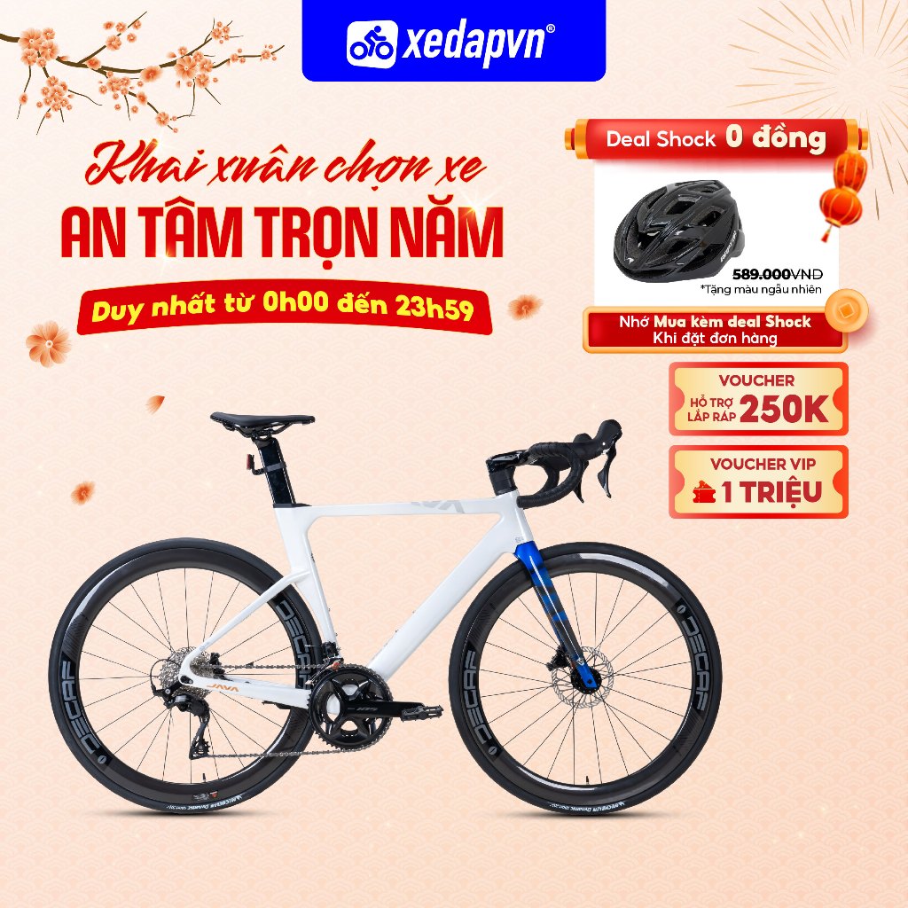 Xe Đạp Đường Trường Road Java Fuoco – Bánh 700C, Phanh Đĩa Dầu, 24 Tốc Độ – Phù Hợp Người Cao 1m60–1