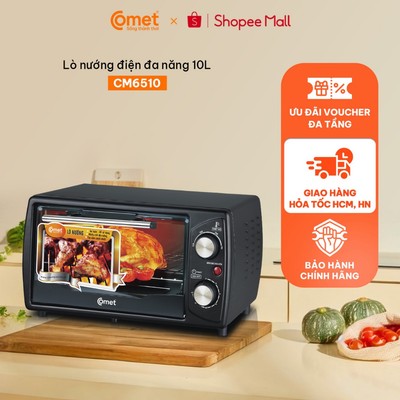 [KHO HCM, HN] Lò nướng điện 10L COMET CM6510 1000W nhiệt độ đến 250℃, hẹn giờ 60 phút - CM6510