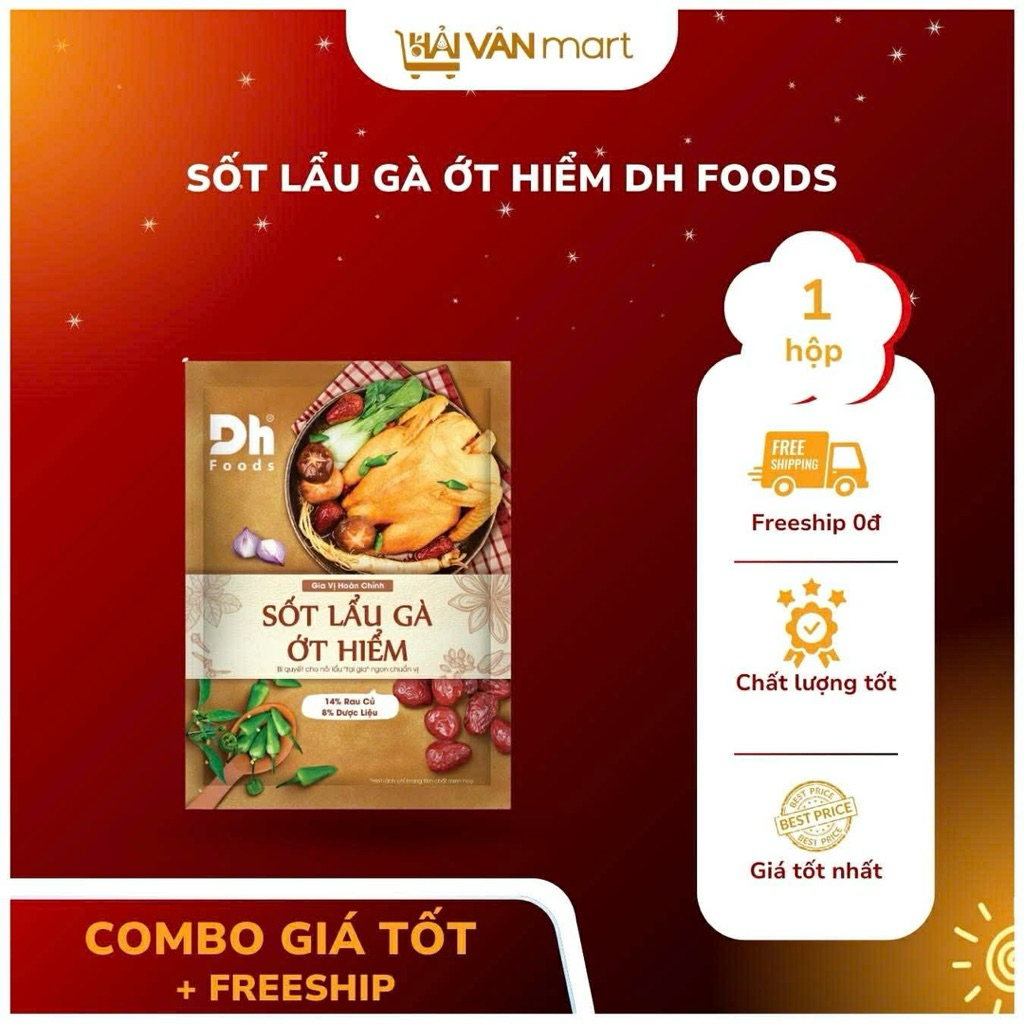 ( Combo) Sốt lẩu gà ớt hiểm DH FOOD 200g