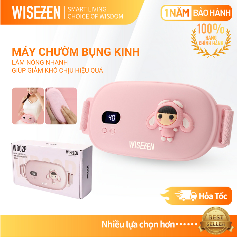 Máy Chườm Bụng Kinh Wisezen Massage Có Thể đeo Khi đi Làm Hoặc Ra Ngoài Dễ Sử Dụng Quà Sinh Nhật Cho Nữ