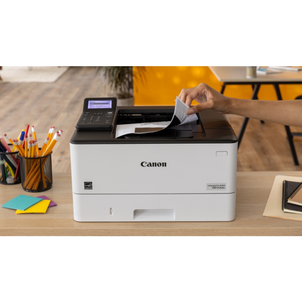 Máy in laser đen trắng Canon LBP246DW (In đảo mặt| A4| A5| USB| LAN| WIFI)