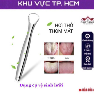 Combo 3 Dụng cụ vệ sinh lưỡi, cạo lưỡi sạch, chất liệu inox cao cấp