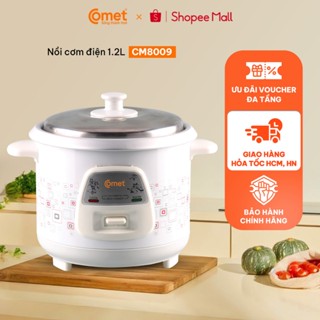 [Hỏa tốc HCM, HN] Nồi cơm điện nắp rời 1.2L COMET - CM8009