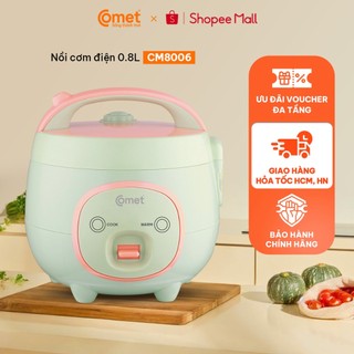 [KHO HCM] Nồi cơm điện mini 0,8L nắp gài COMET - CM8006