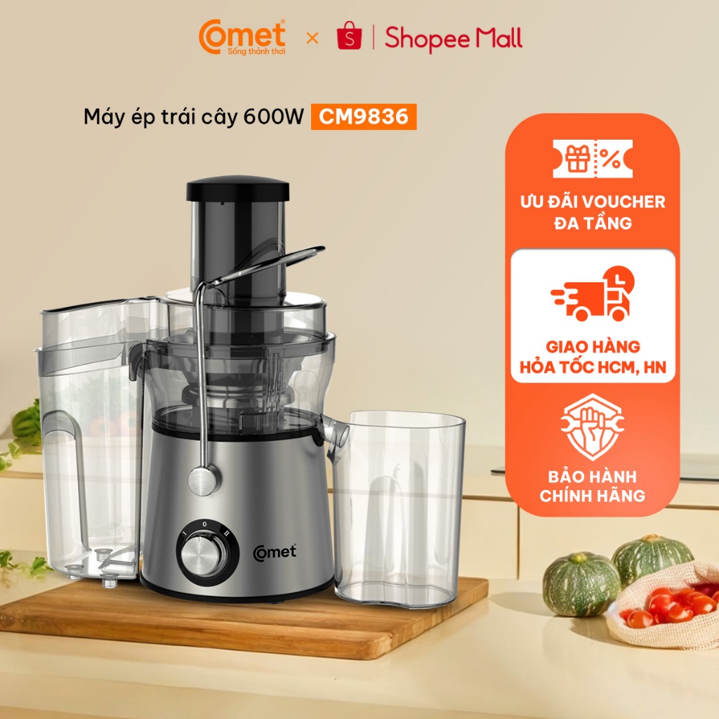 [KHO HCM ] Máy ép trái cây 600W COMET - CM9836