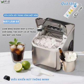 AIMI Máy làm đá siêu tốc mini gia đình công suất 105W - Tủ làm đá nhanh tức thì Hicon chỉ với 6 phút