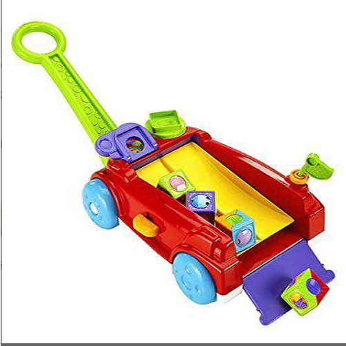 Xe kéo đồ chơi Fisher-Price với âm thanh vui nhộn, 6m+ | Fisher-Price PEEK-a-Blocks 2-in-1 Activity 