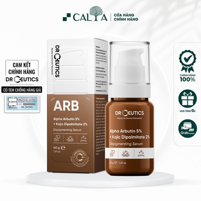 Tinh Chất Serum DrCeutics Alpha Arbutin 5% + Kojic Dipalmitate 2% Làm Sáng Da, Mờ Thâm Nám 40g