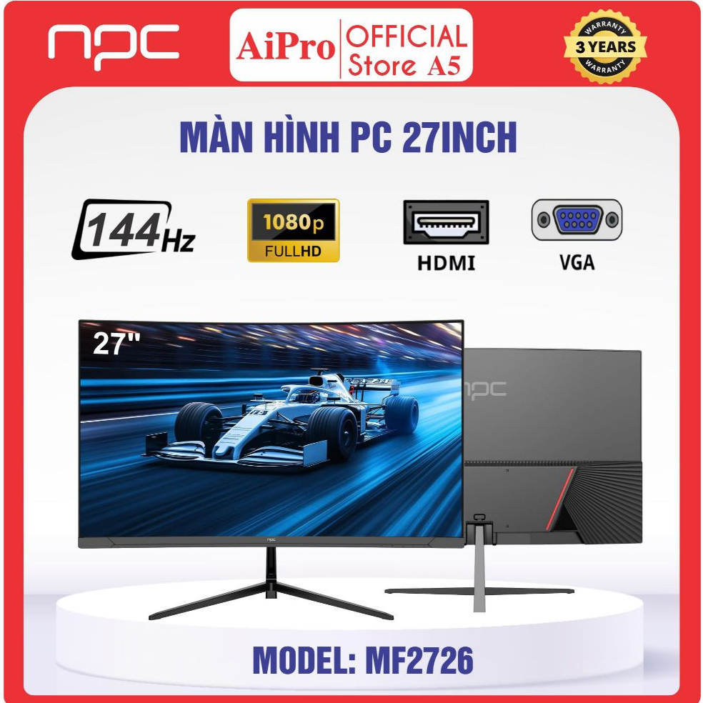 Màn Hình PC 27Inch NPC 75Hz,120Hz,144Hz | Bảo hành 36 Tháng 