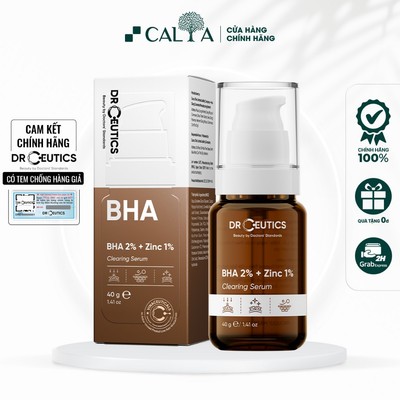 Tinh Chất Serum DrCeutics BHA 2% + ZinC 1% Giảm Mụn, Làm Mờ Thâm, Phục Hồi Da - Dr.Ceutics 40g