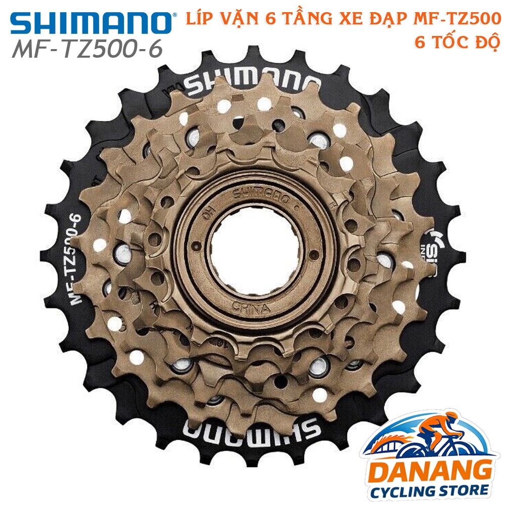 Líp Vặn 6 Tầng (Freewheel) Xe Đạp SHIMANO MF TZ500 14-28T – Chính Hãng, Không Hộp