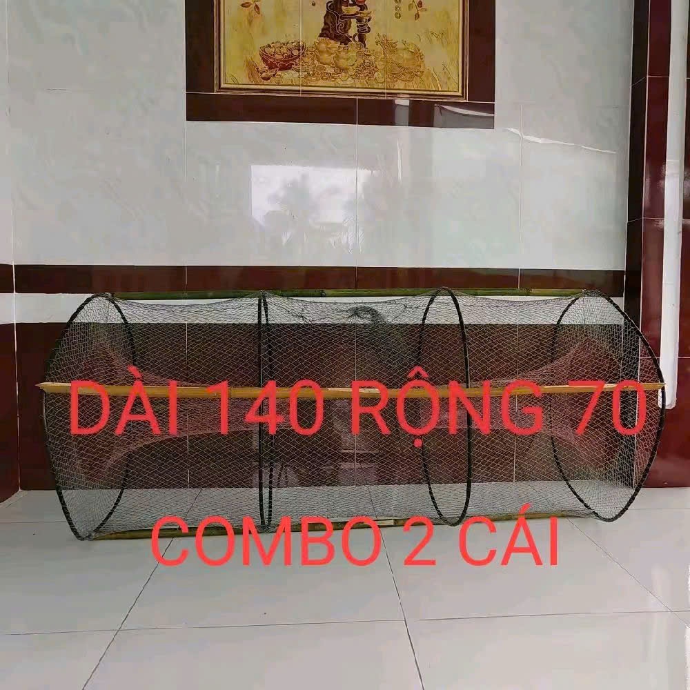 Lờ cá COMBO 2 cái của Lờ cá Ngân Đạt DÀI 140 RỘNG 70 vành 12 LY_Hôm độ 6 (Không kèm cây)