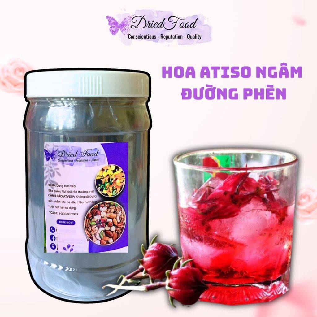 Hoa Atiso Đỏ Ngâm Đường Phèn 1kg Drifood