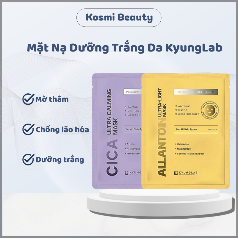 Mặt nạ KyungLab Allantoin Ultra Light mặt nạ vi sợi kyunglab cao cấp phục hồi da - Kosmi Beauty