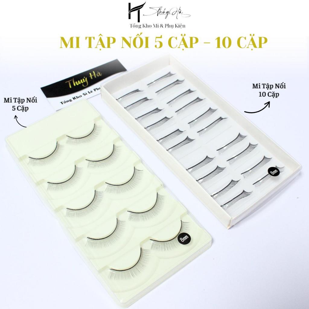 Mi Giả Tập Nối 5 Cặp - 10 Cặp, Xòe Đều, Mi Giả Tập Nối,Mi Tập Nối Mi, Dụng Cụ Nối Mi Thúy Hà Eyelash