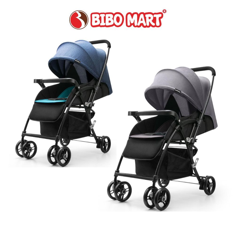 Xe Đẩy 2 Chiều Seebaby T08 Xe Đẩy Gấp Gọn Thoáng Khí Lò Xo Chống Xóc Kèm Đệm Tiện Dụng - Bibo Mart