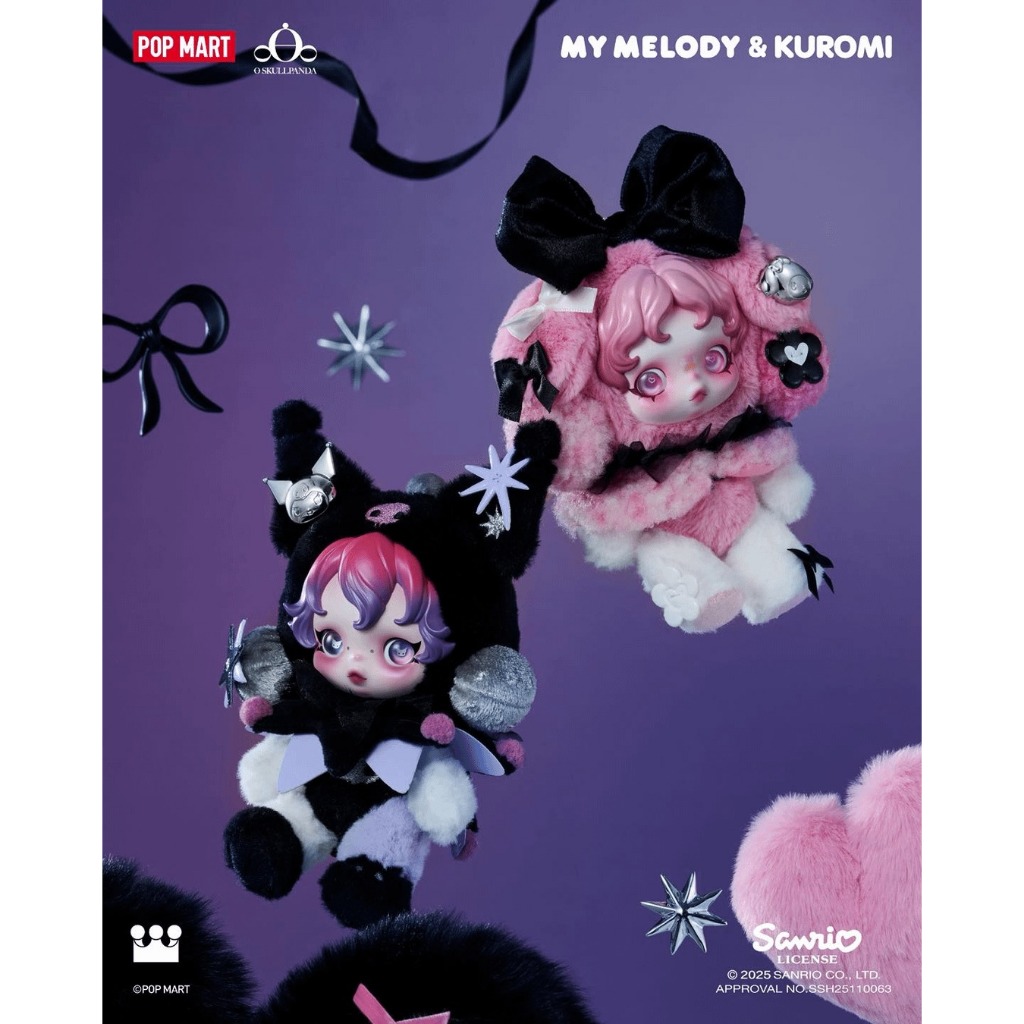 [ Ship Hỏa Tốc ] SKULLPANDA × MY MELODY / SKULLPANDA × KUROMI
