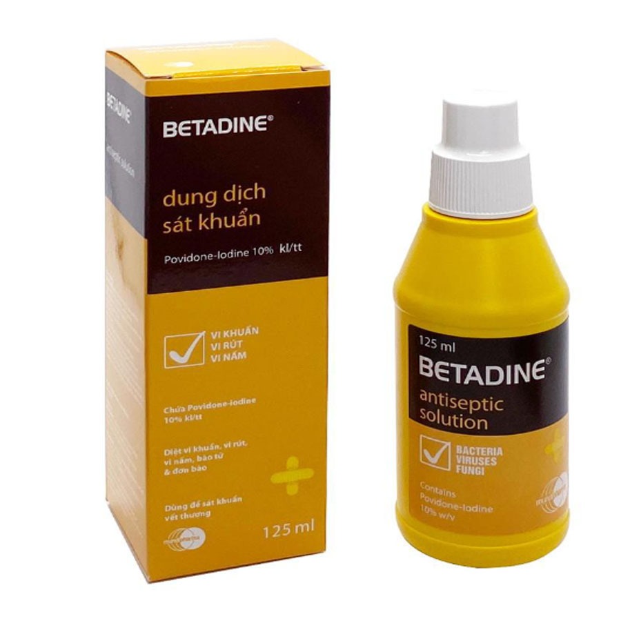 Dung dịch sát khuẩn  Betadine 10% 125ml - 500ml