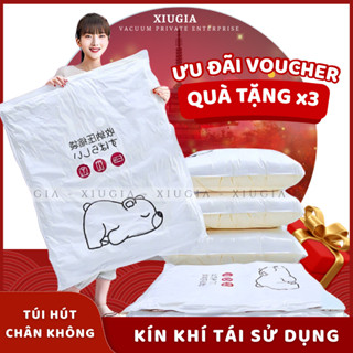 Túi Hút Chân Không Đựng Quần Áo Chăn Ga XIUGIA Kín Khí, Sử Dụng Lâu Dài, Tùy Chọn Bơm Hút