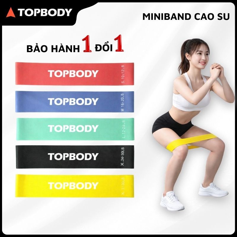 Dây Mini Band Cao Su Kháng Lực Tập Chân Mông SAKOMALL
