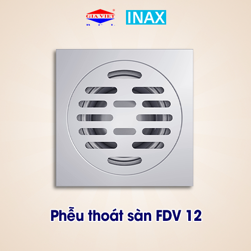 Phễu Thoát Sàn Inax FDV-12 Cao Cấp - Inox 304 Chống Gỉ, Ngăn Mùi Hiệu Quả, Kích Thước 120x120mm