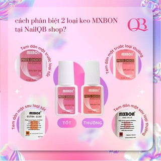 Keo dán móng giả, keo đính đá MXBON (1 chai) keo có cọ