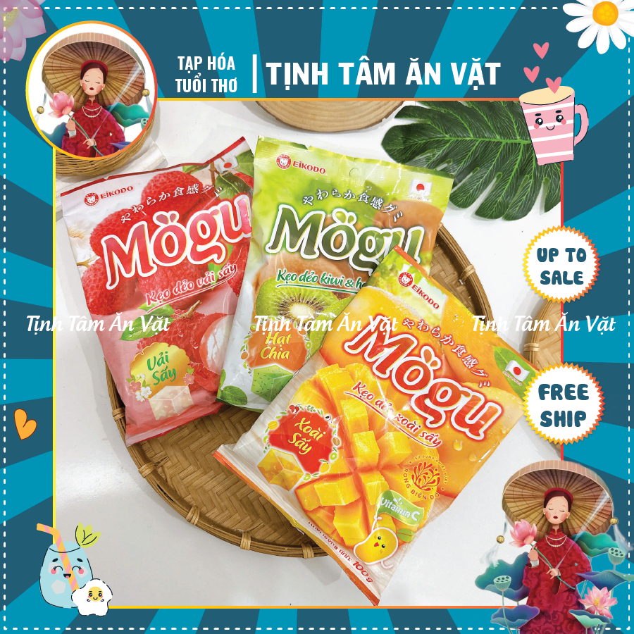 Kẹo Dẻo Mogu Eikodo vị trái cây tươi mát, Kẹo Eikodo Nhật Bản hot nhất
