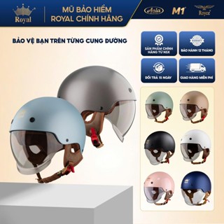 Mũ bảo hiểm nửa đầu Royal M239 kính âm che mặt size M L XL XXL cho nam và nữ đi xe máy chính hãng