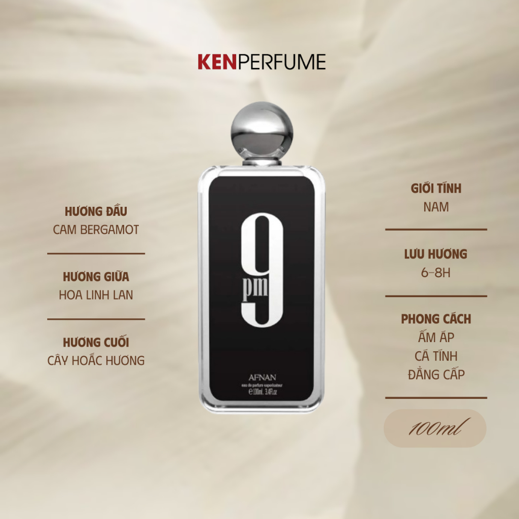 Nước hoa Fullseal 100ML Afnan 9PM | Nước Hoa Nam | Ken Perfume