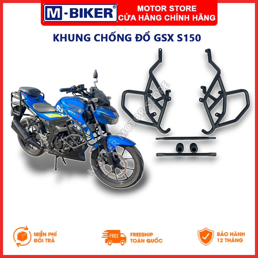 Chống đổ GSX S150, Khung chống đổ GSX S150, Gù chống đổ GSX S150, Khung chống đổ có gù cho GSX S150