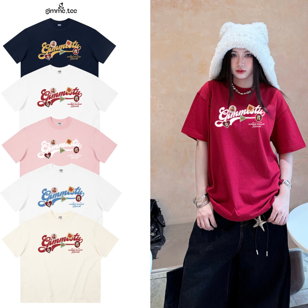 Áo Thun Tết Boxy Gimme - ICON VER2 - Premium 100% Cotton 2 Chiều 250gsm - Áo Thun Unisex - GMBX39