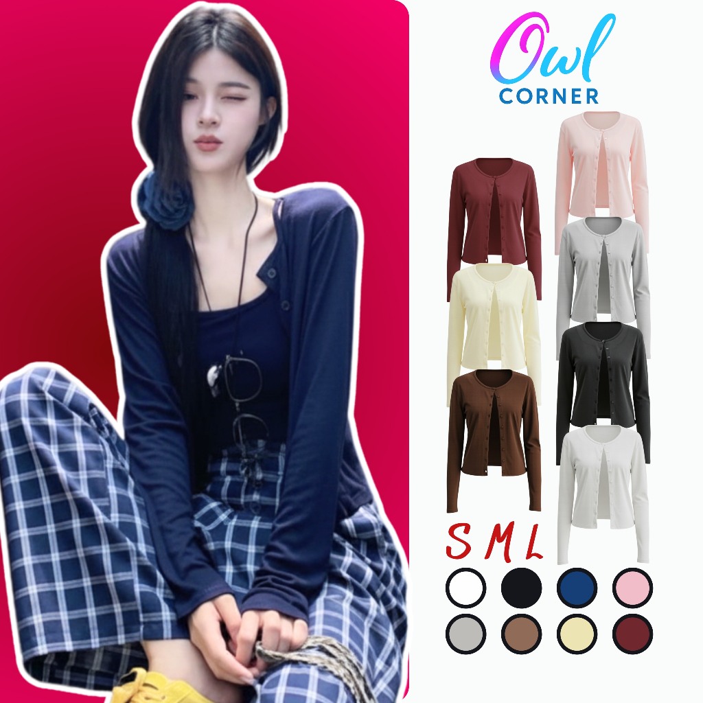 Áo CARDIGAN DÁNG DÀI 8 CÚC Chiết Eo Mềm Mát BM106, Áo Khoác Choàng Nữ Chất Borip Lụa OWL CORNER