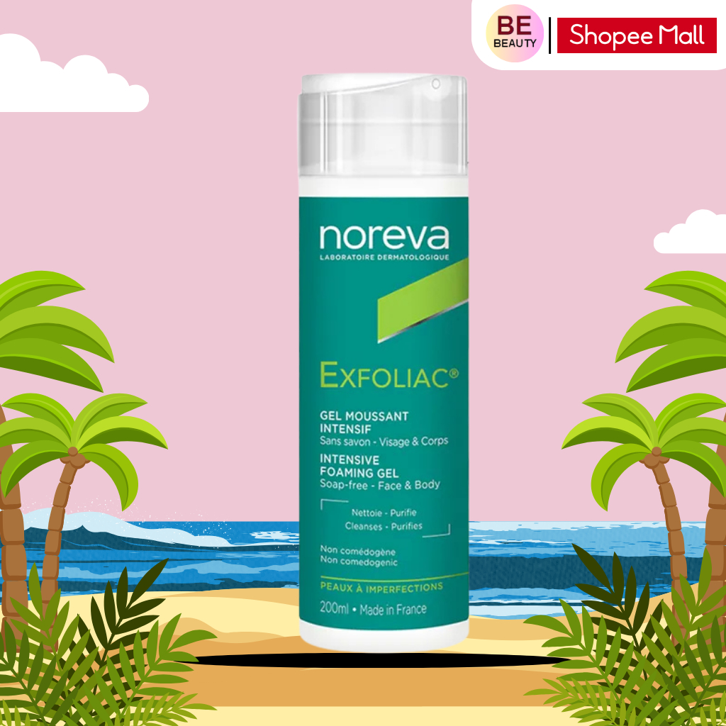Sữa Rửa Mặt Cho Da Dầu Mụn NOREVA EXFOLIAC INTENSIVE FOAMING GEL 200ML