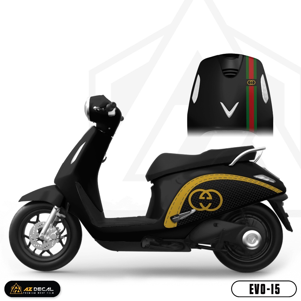 Tem dán Xe Máy Evo 200 | EVO-15 | Team Decal Hình Dán Xe Máy Evo 200 Chống Bay Màu Thấm Nước