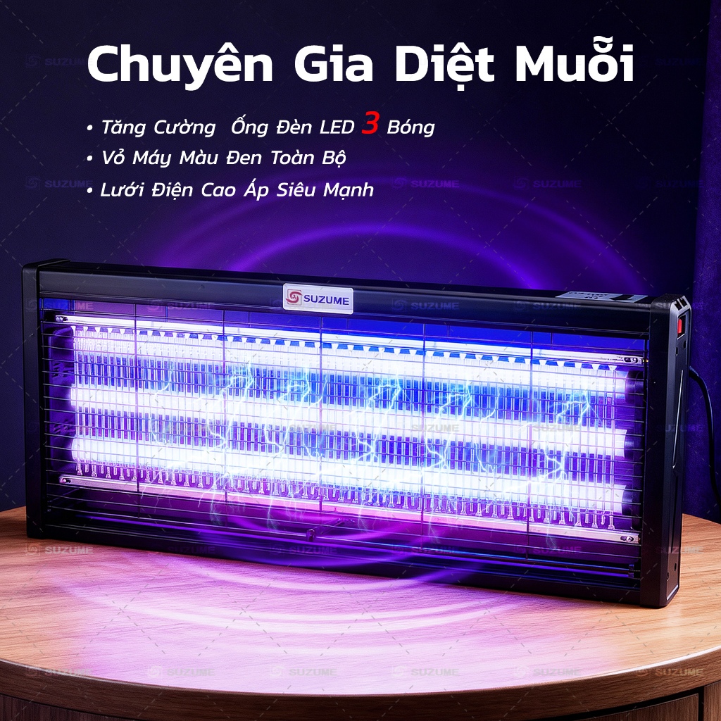 【Kho SG】Đèn diệt muỗi 3 bóng công suất cao - Bẫy ruồi/treo tường/nhà hàng trong nhà nhà hàng cửa hàng thuốc đuổi muỗi