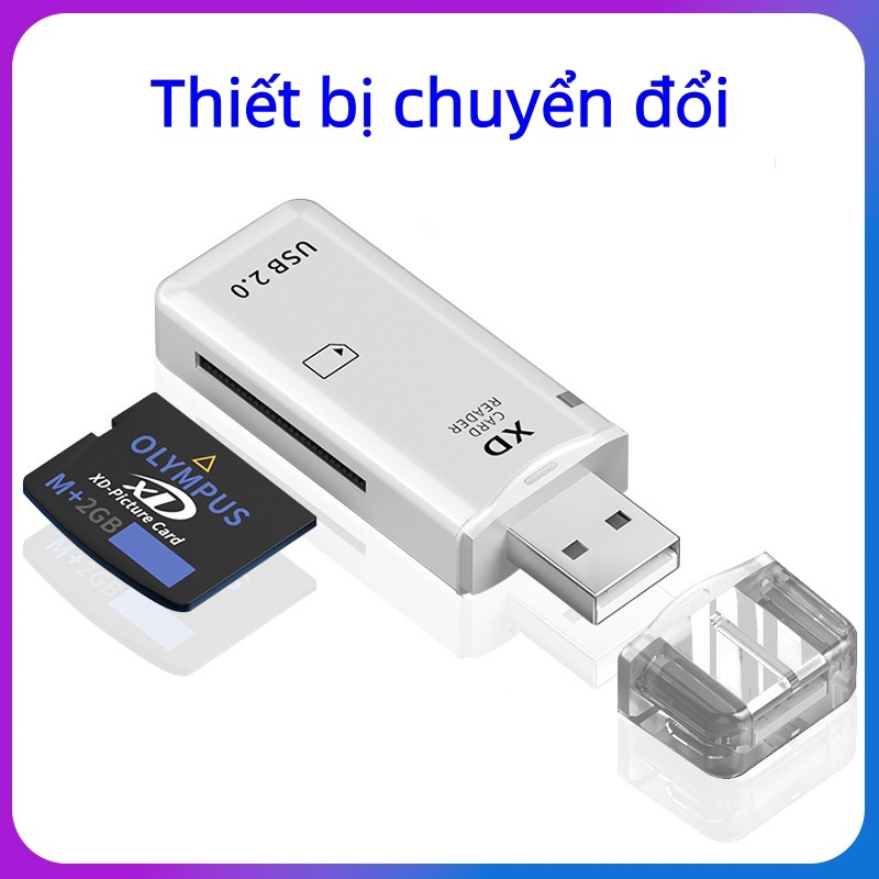Hub OTG Đọc Thẻ Nhớ 4 Trong 1, Kết Nối iPhone Type-C, Chuyên Dùng Cho Máy Ảnh